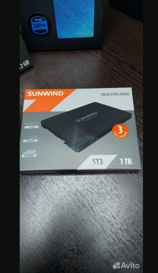 Для ноутбука или PC SSD 2.5'' 1TB SUNWIND ST3