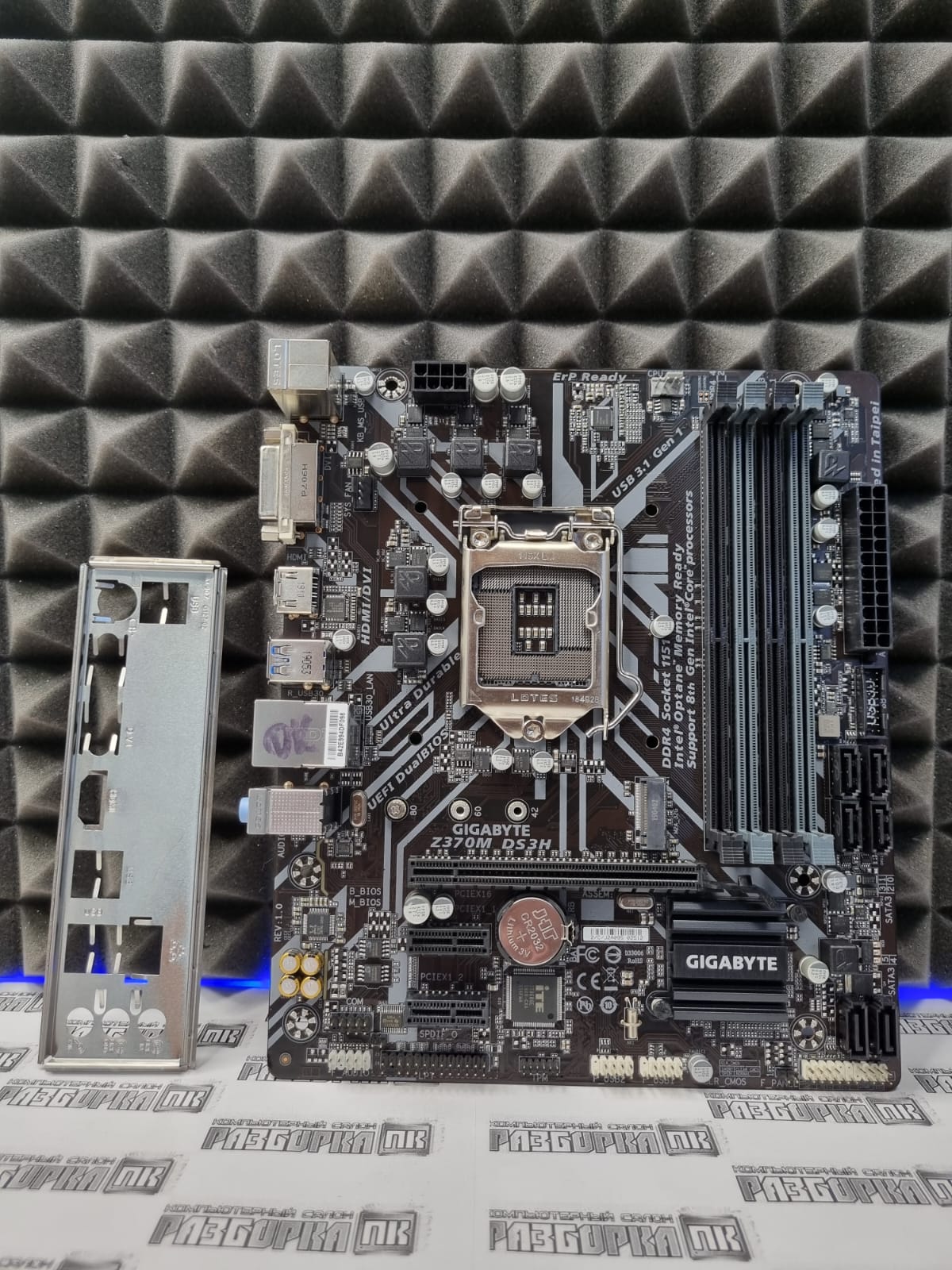 Материнская плата miсrоATX S1151v2 GIGABYTE Z370M DS3H  Rev :1.0