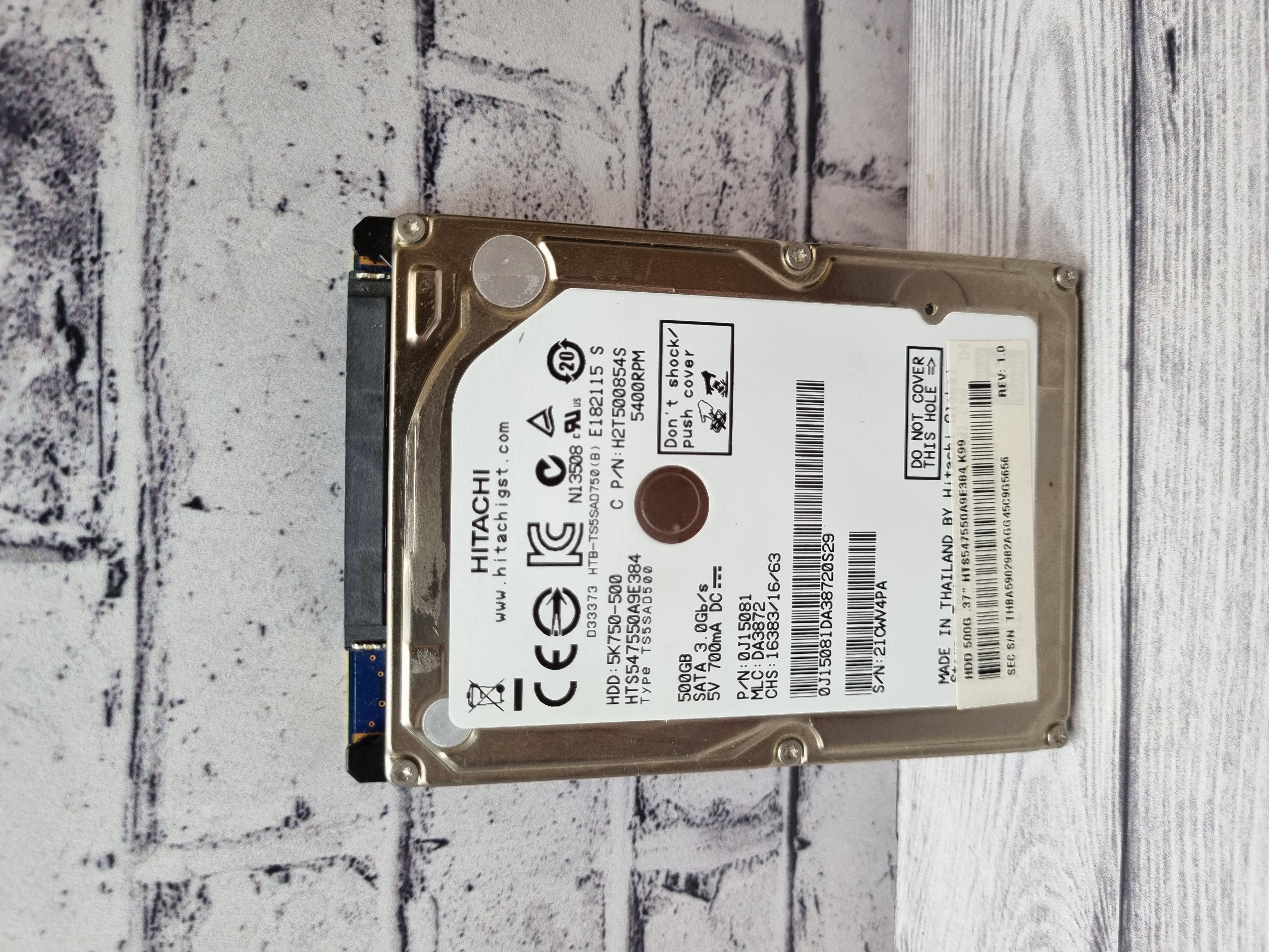 Жесткий диск для ноутбука  SATA 500GB Hitachi