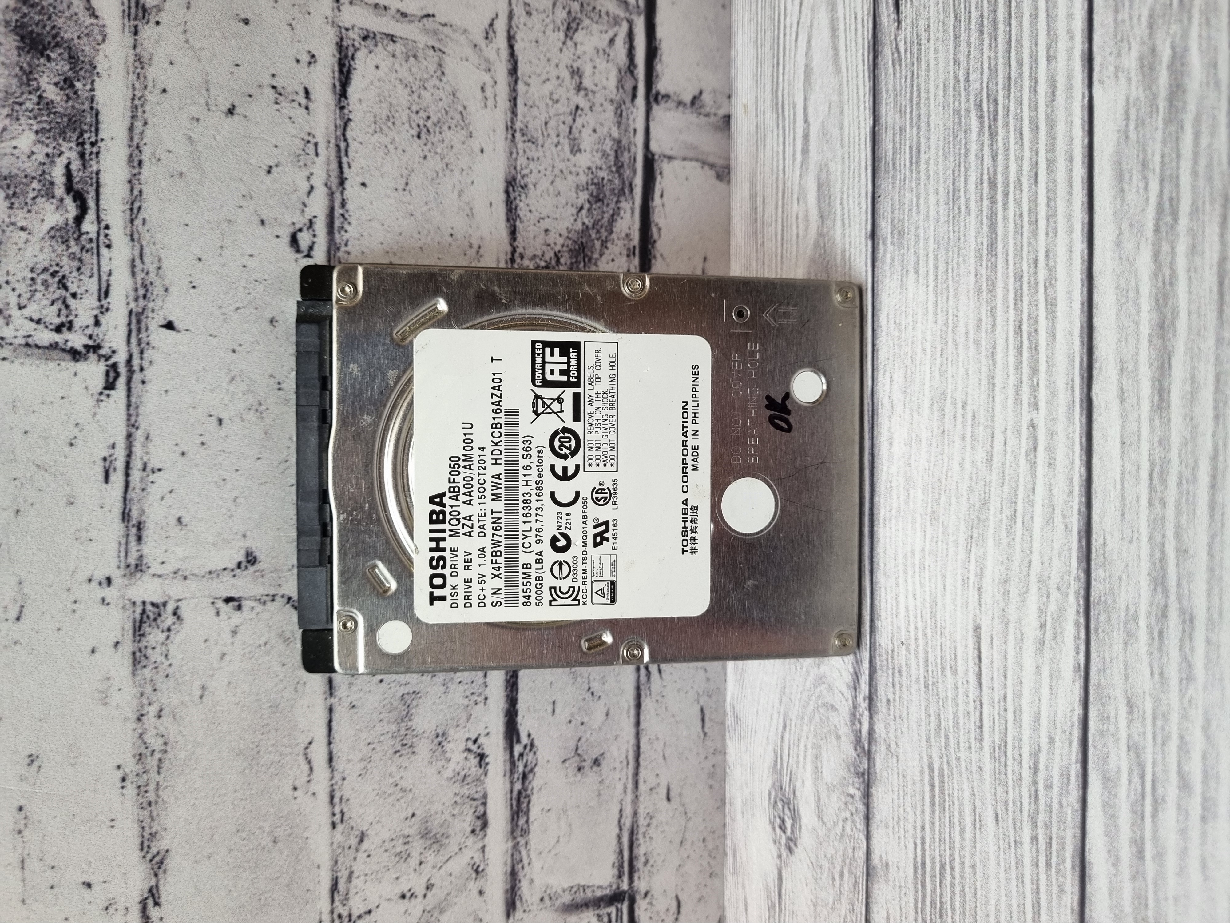 Жесткий диск для ноутбука SATA 500 GB TOSHIBA