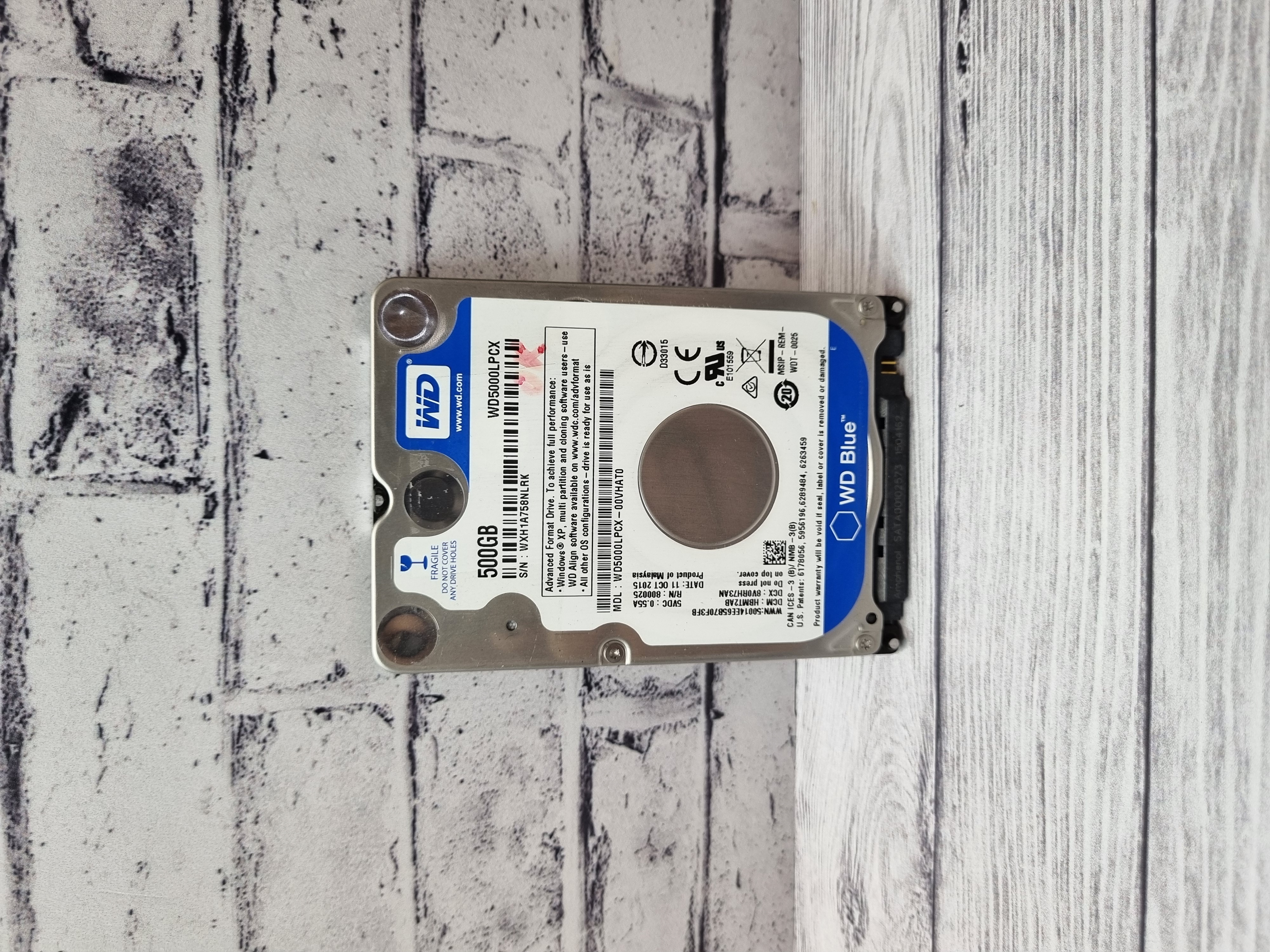 Жесткий диск для ноутбука SATA 2.5'' 500GB WD BLUE