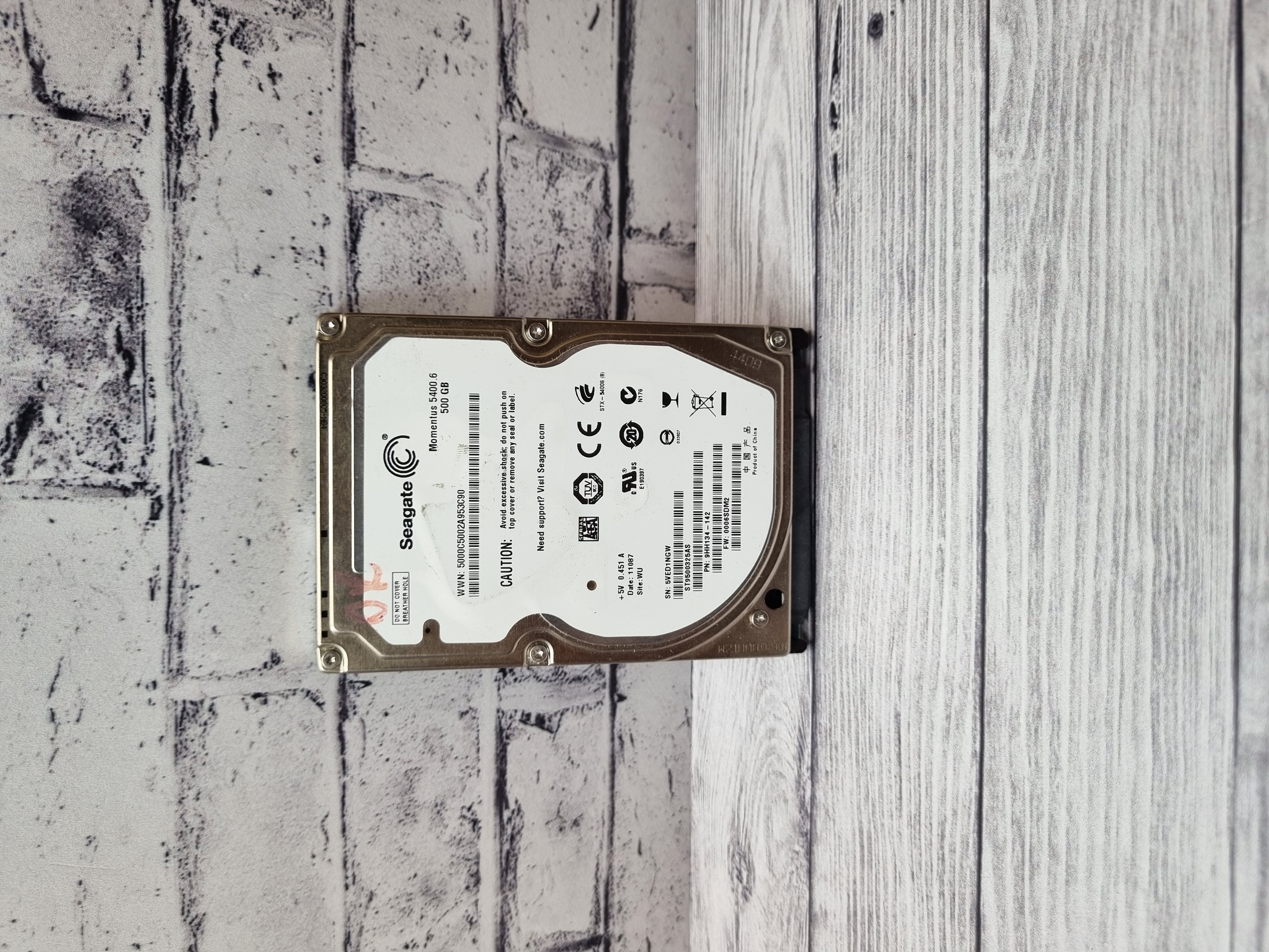 Жесткий диск для ноутбука SATA 500GB Seagate 2,5''