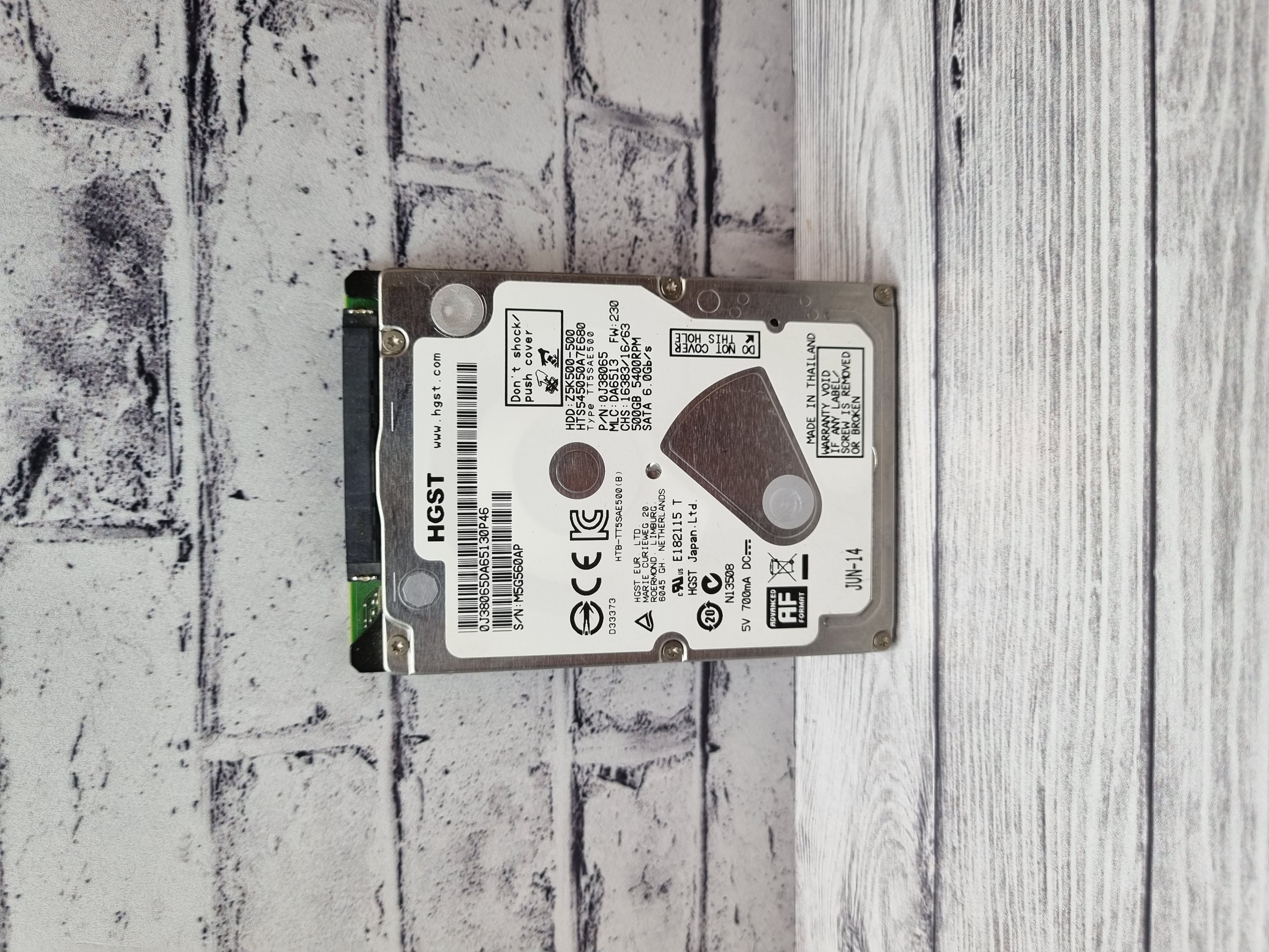 Жесткий диск для ноутбука SATA III 500GB HGST Z5K500-500 2.5''