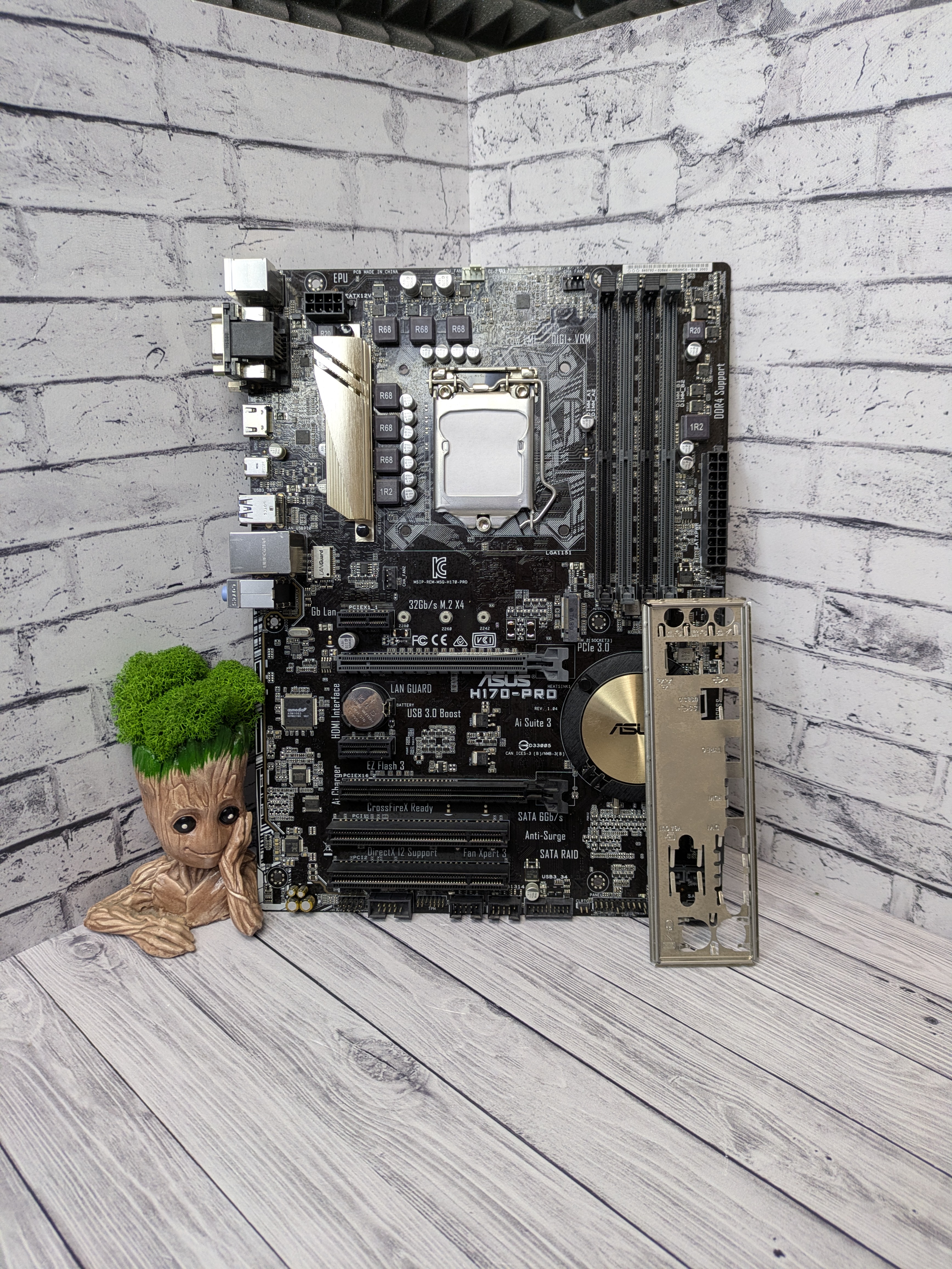 Материнская плата microATX S1151v1 ASUS Model: H170-PRO