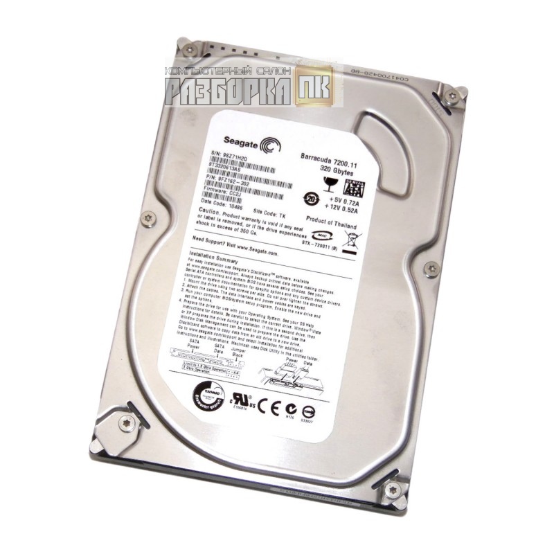 Жесткий диск SATA 320GB Seagate 3,5'' ST3320613AS
