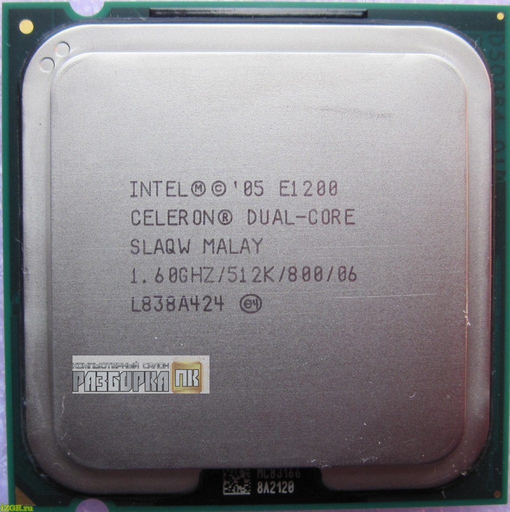 Процессор S775 Intel® Celeron DUAL CORE E1200