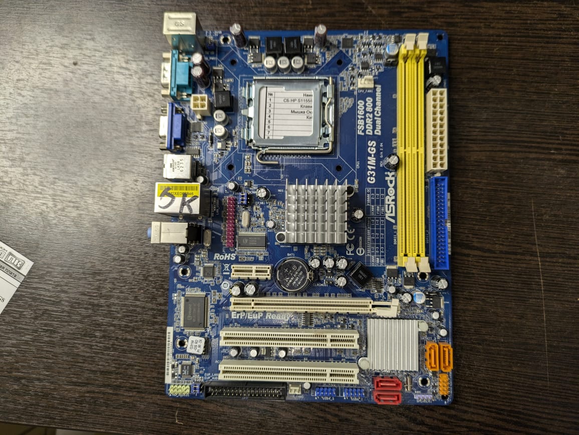 Материнская плата microatx S775 ASRock G31M-GS