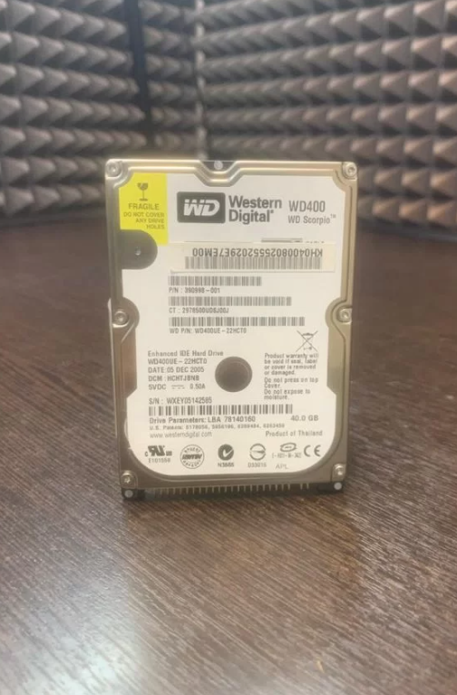 Жесткий диск для ноутбука IDE WD Scorpio WD400 40G 1 шт. в наличии