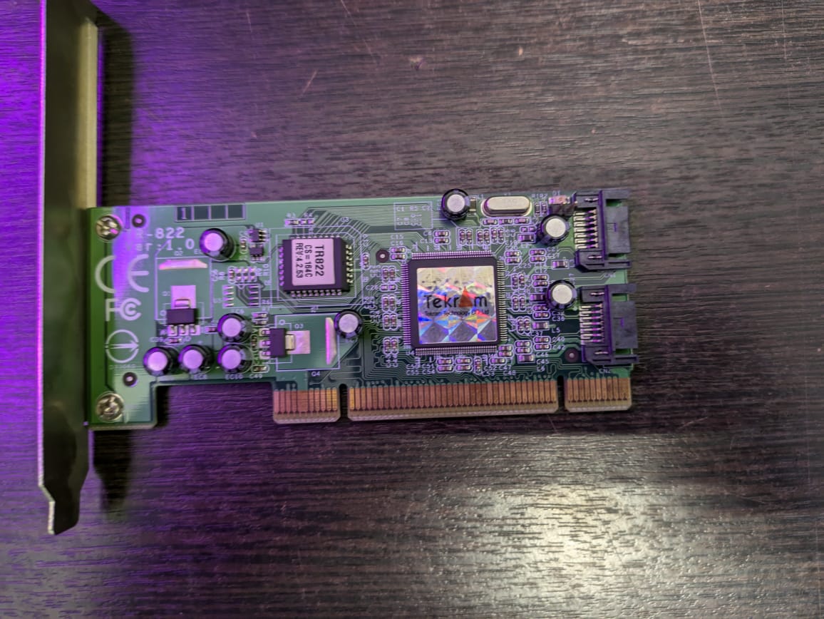 Контроллер PCI SATA raid TR-822 Tekram