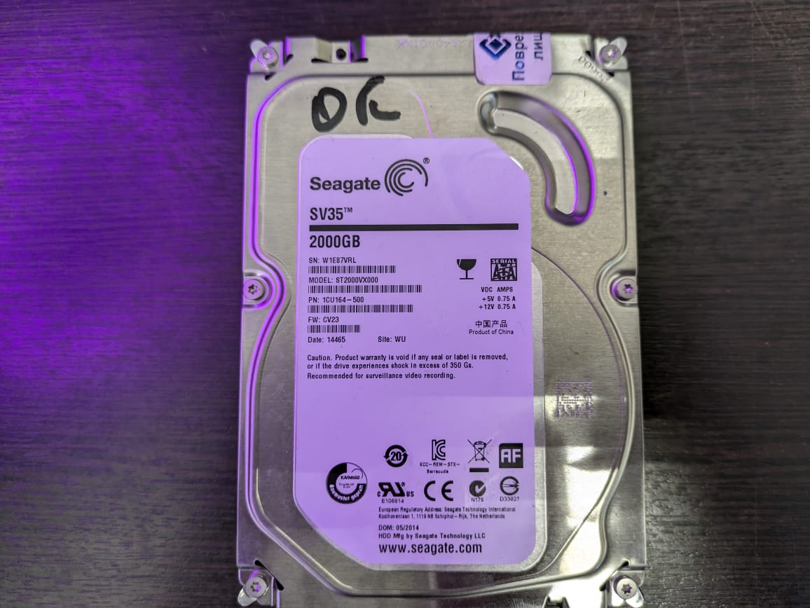 Жесткий диск SATA 2.0TB Seagate SV35 3.5''