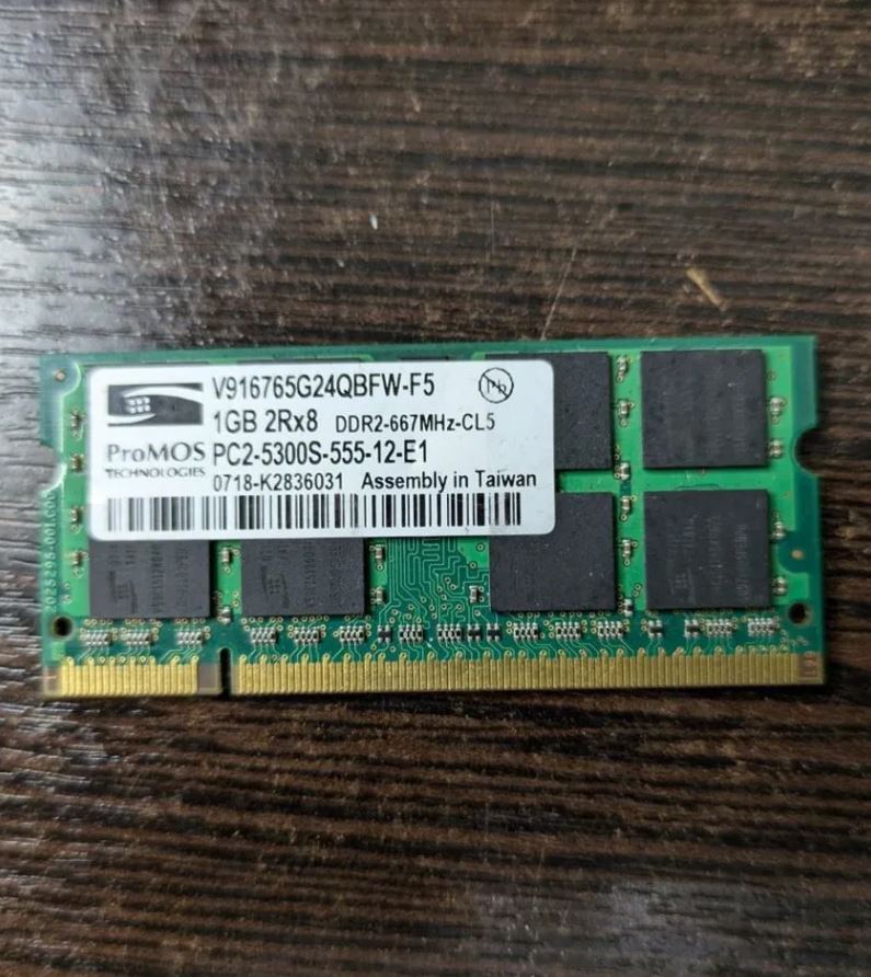 Оперативная память SO-DIMM DDR-II 1GB PC2-5300