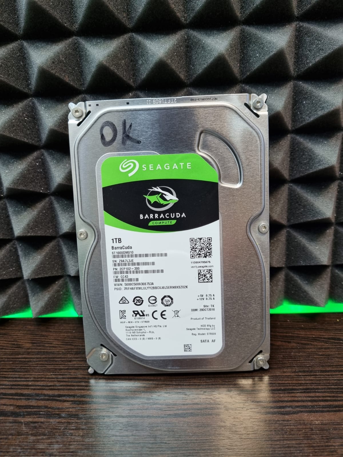 Жесткий SATA 1.0TB seagate Baracuda Compute 3.5''