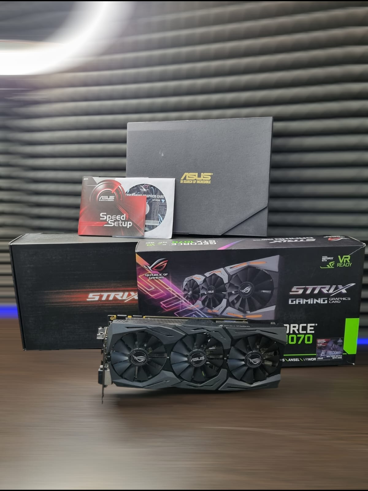 Видеокарта PCI-E Nvidia GeForce® GTX 1070 8GB ASUS ROG STRIX OC