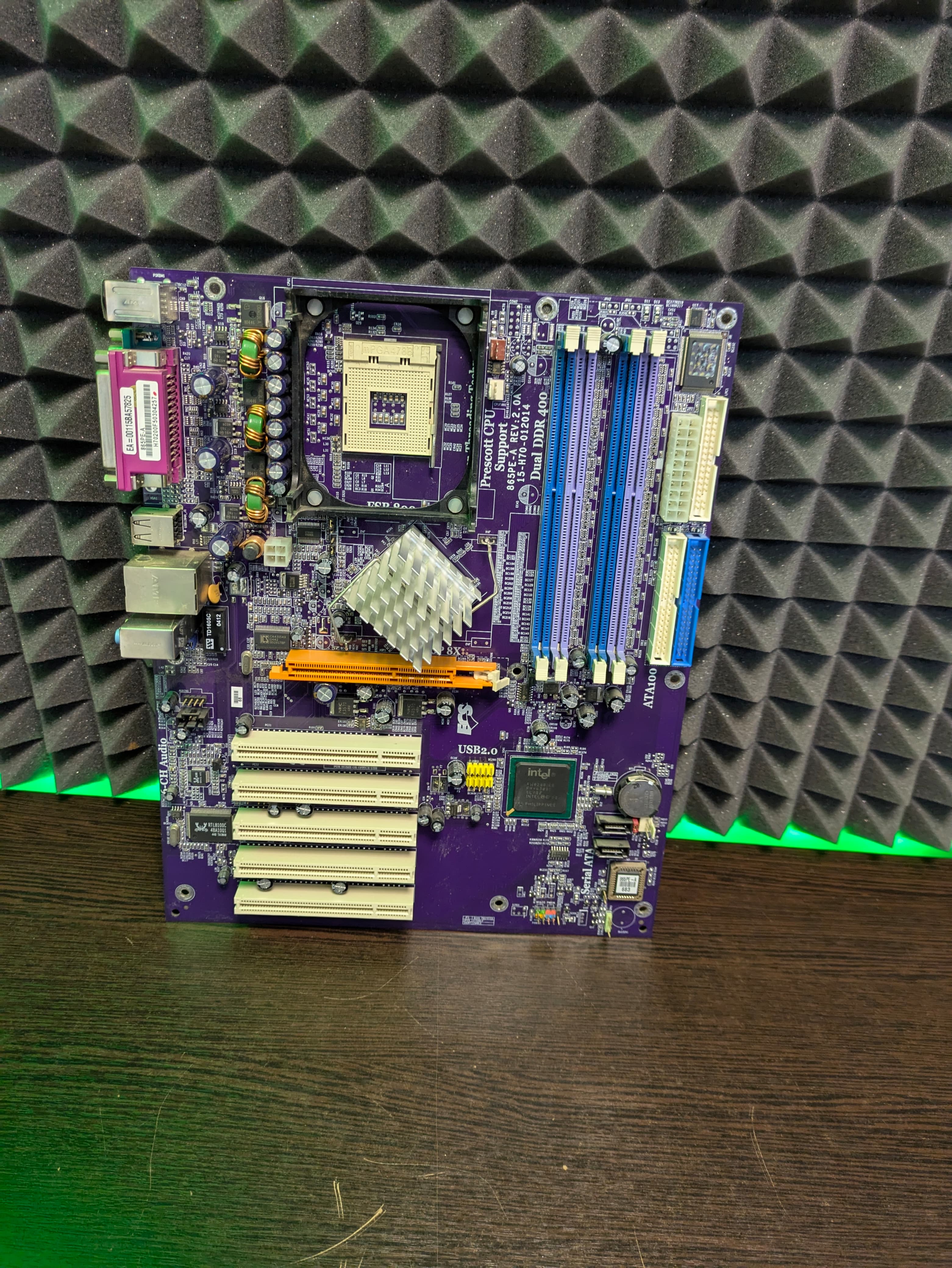 Материнская плата ATX S478 ECS 865PE-A rev 2.0A