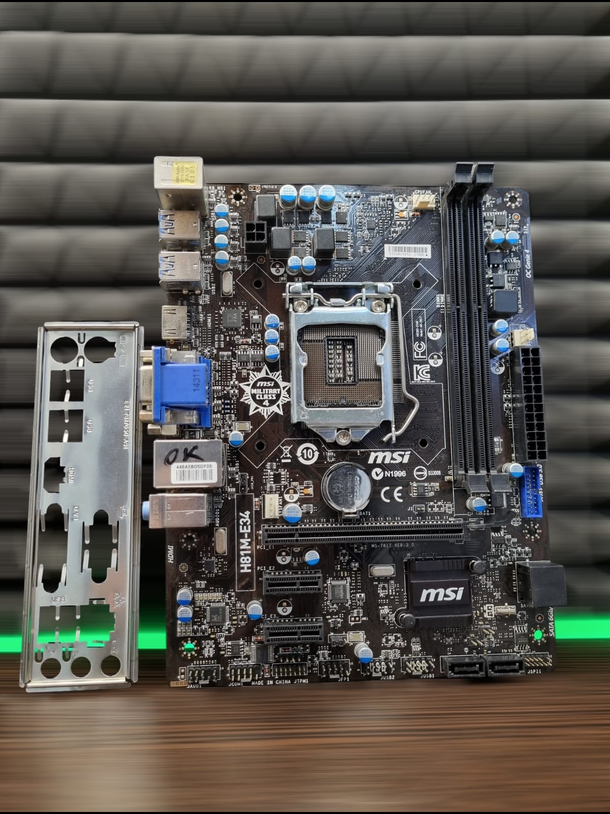 Материнская плата MicroATX S1150 MSI H81M-E34