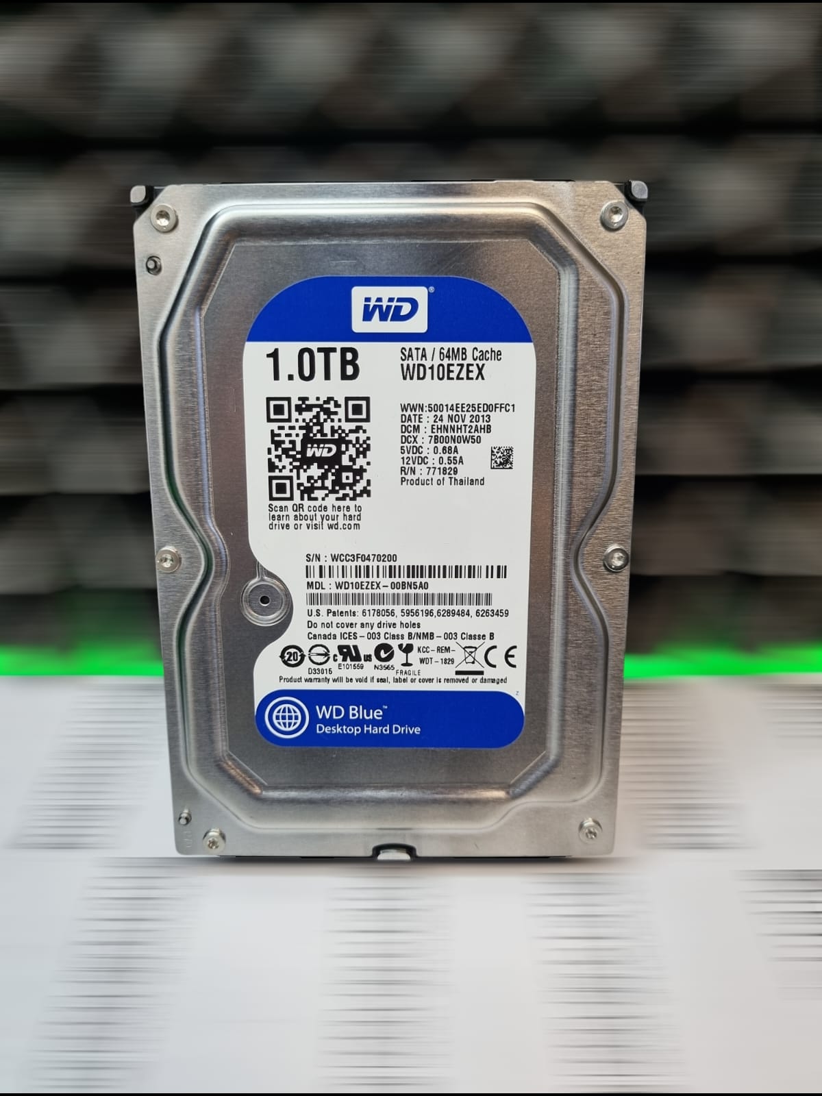 Жесткий диск SATA 1.0TB WD Blue 3,5'' WD10EZEX