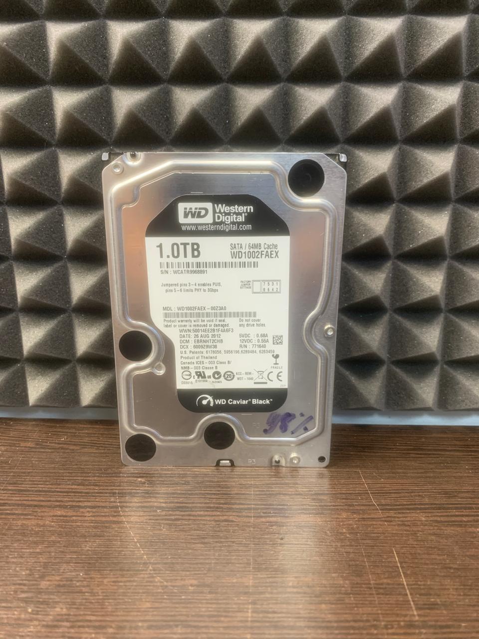 Жесткий диск SATA 1.0TB WD Caviar Black 3.5'