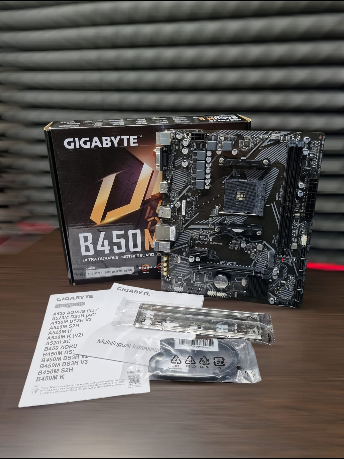 Материнская плата microATX SAM4 gigabyte GA-B450M K REV 2.0