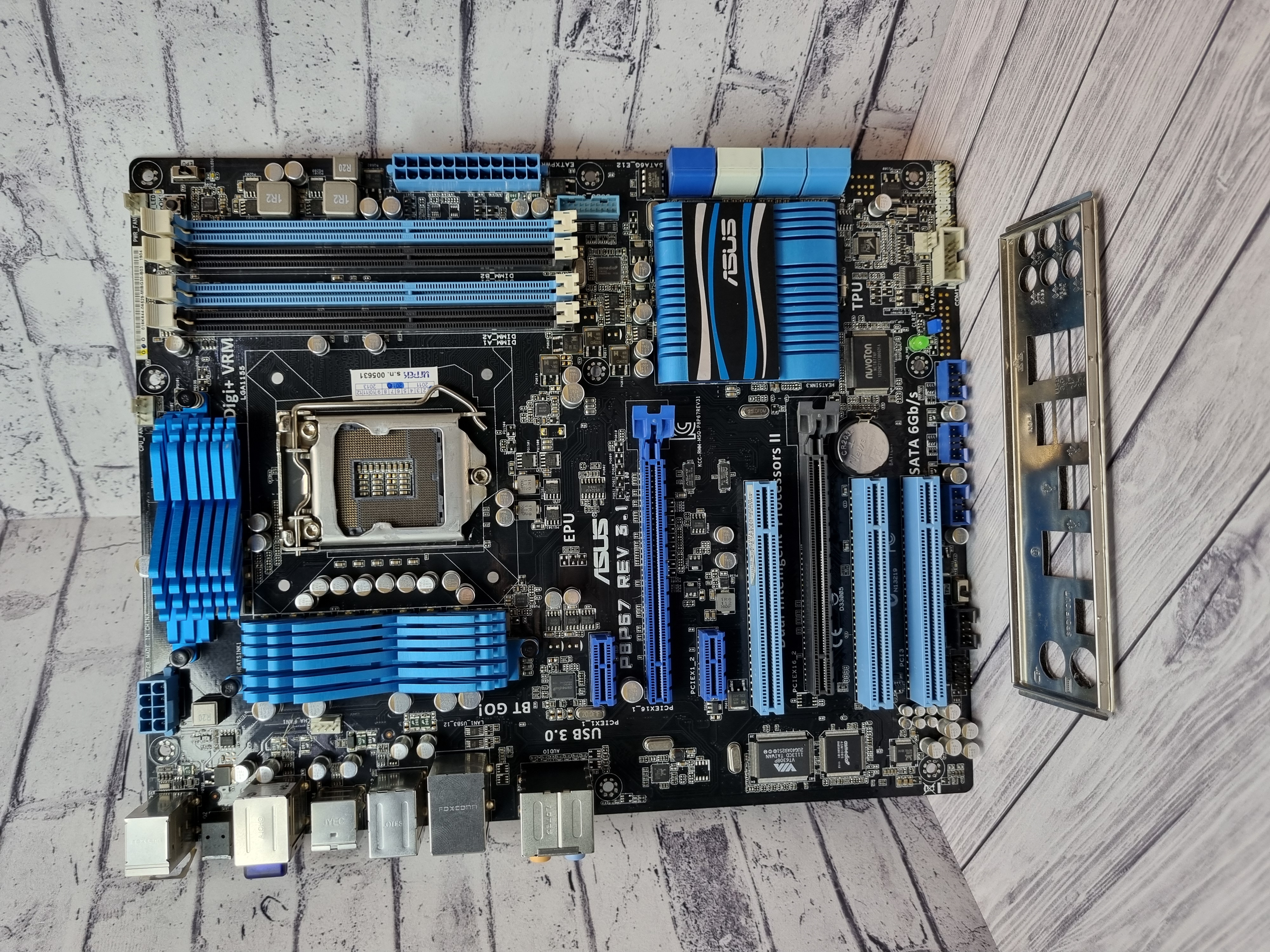 Материнская плата ATX S1155 ASUS P8P67 REV 3.1