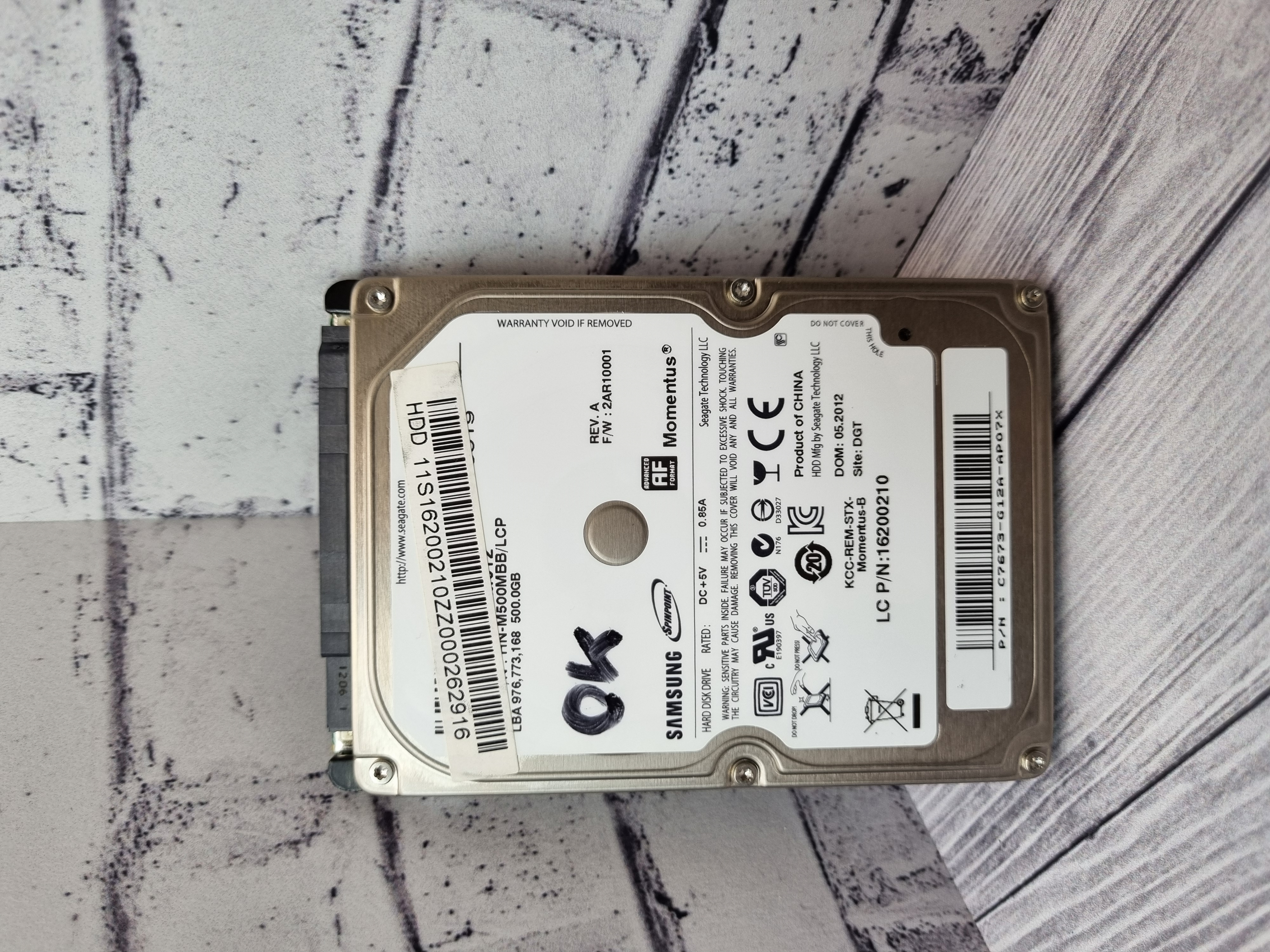 Жесткий диск для ноутбука SATA 500GB Samsung