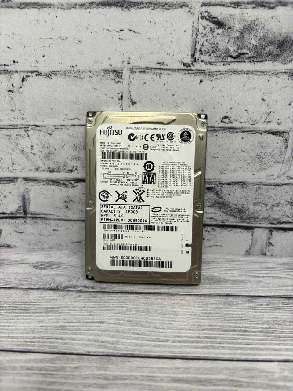 Жесткий диск для ноутбука 2,5'' Fujitsu SATA 160GB