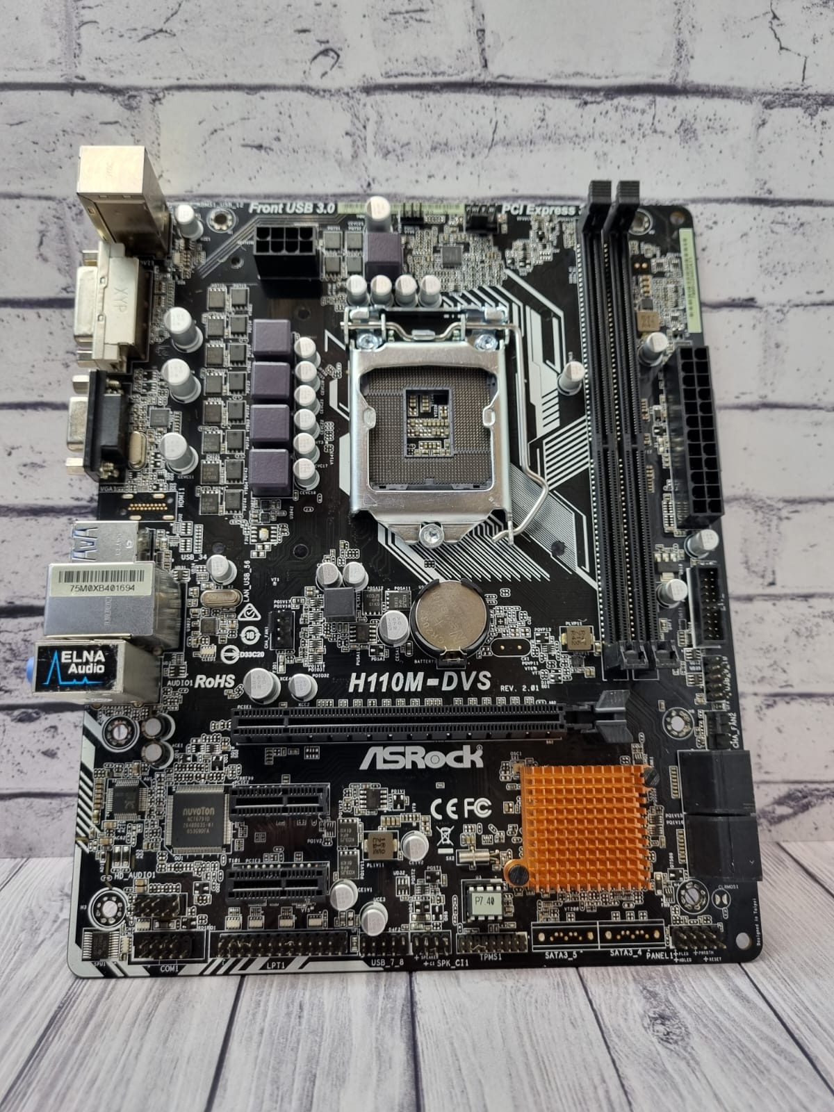 Материнская плата miсrоATX S1151 v1 ASRock H110M-DVS Rev 2.01